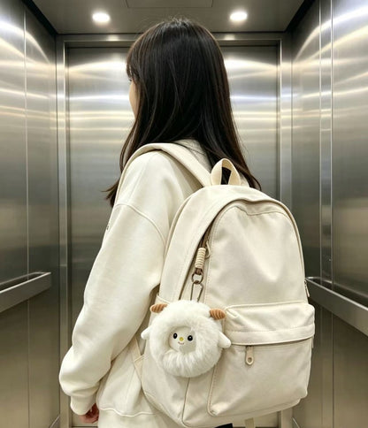 Chubby Lamb Plush Toy, Zodiac Plush for Bag Decoration 🐑
