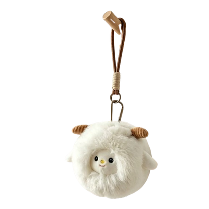 Chubby Lamb Plush Toy, Zodiac Plush for Bag Decoration 🐑