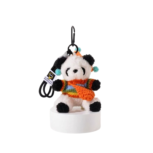 Kawaii Small Stuffed Panda Bear, Bag Decoration