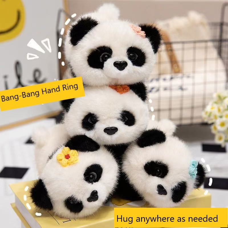 Divertido anillo de mano Bang-Bang, pequeño panda de peluche en 4 estilos