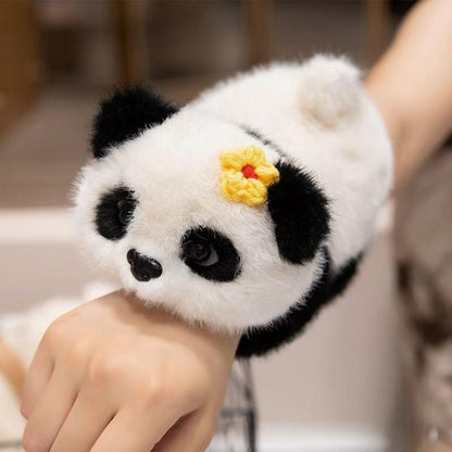 Divertido anillo de mano Bang-Bang, pequeño panda de peluche en 4 estilos