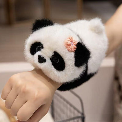 Divertido anillo de mano Bang-Bang, pequeño panda de peluche en 4 estilos