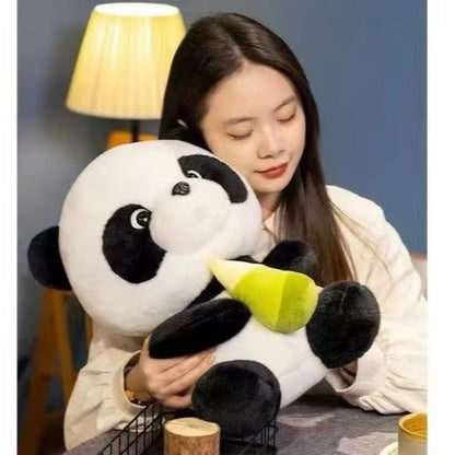 Oso Panda de Peluche Pequeño con Bambú, 9,84''