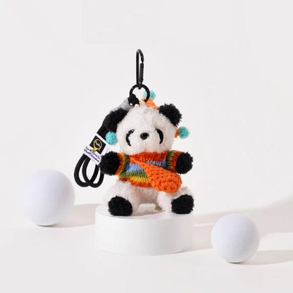 Kawaii Small Stuffed Panda Bear, Bag Decoration
