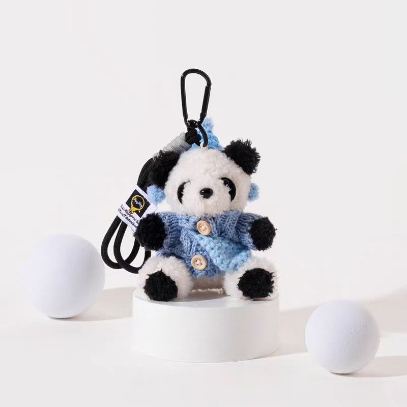 Kawaii Small Stuffed Panda Bear, Bag Decoration