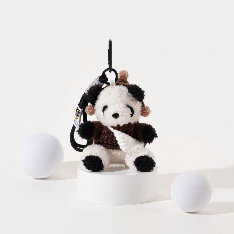 Kawaii Small Stuffed Panda Bear, Bag Decoration