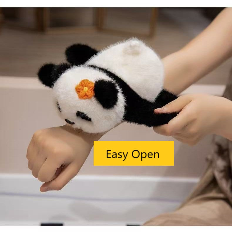 Divertido anillo de mano Bang-Bang, pequeño panda de peluche en 4 estilos