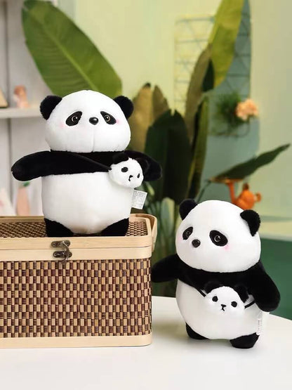 Stuffed Panda Bear, Small Size, with Panda Bag