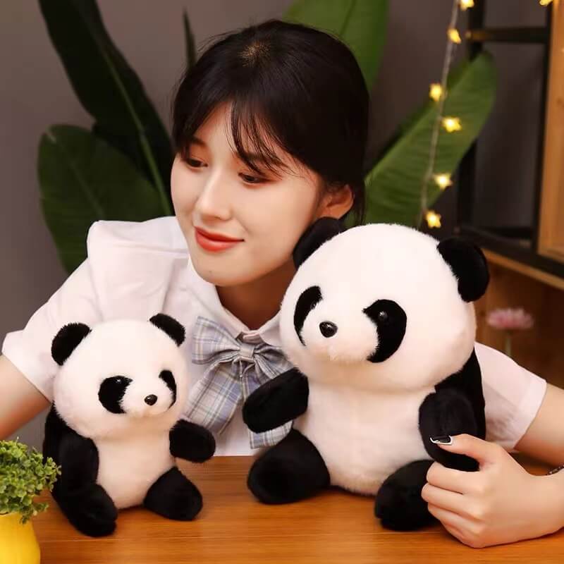 Ours panda en peluche Kawaii, petite taille
