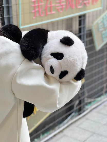 Poupée Panda Hehua, peluche panda réaliste, en 2 tailles